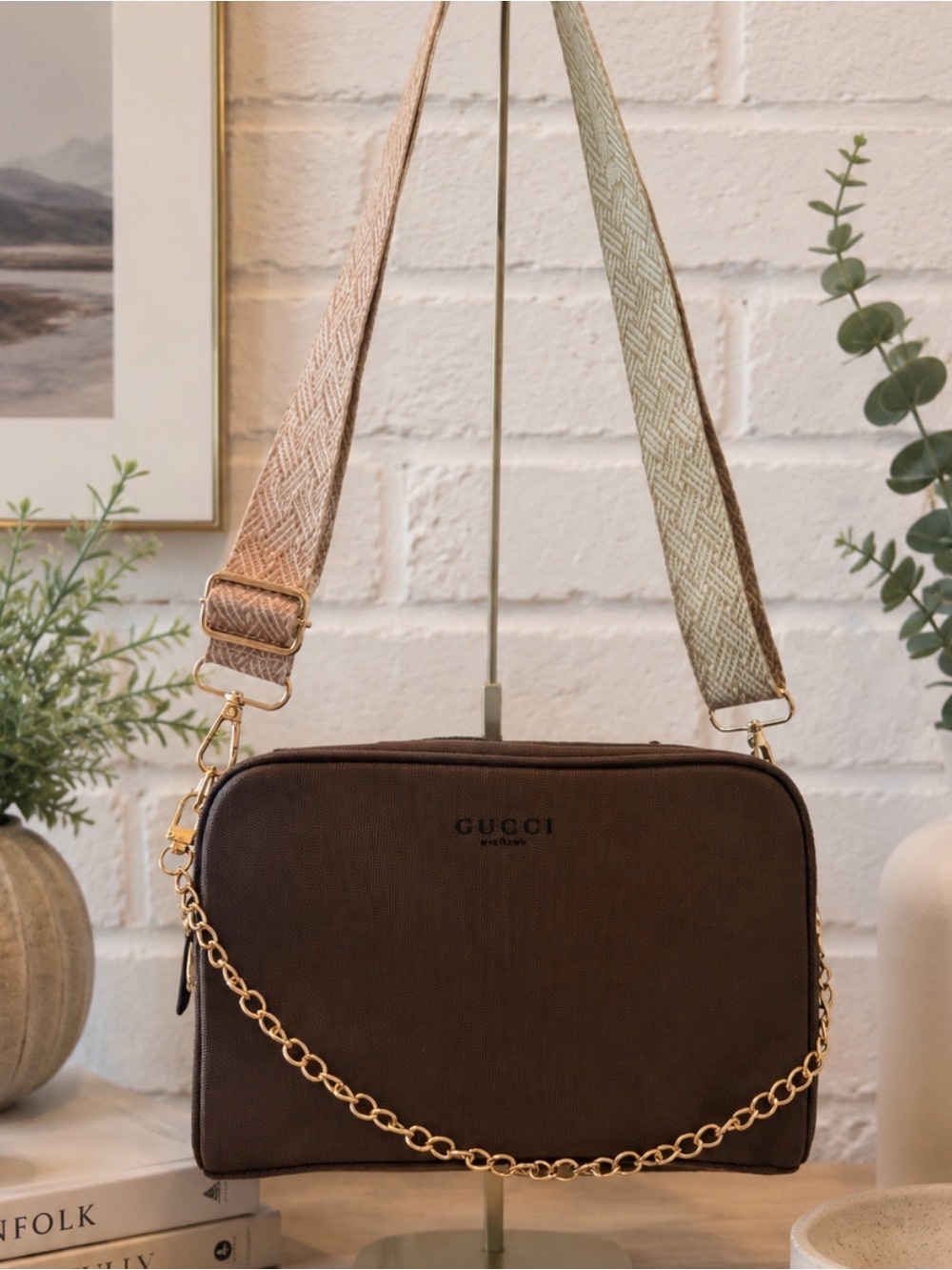 Gucci Parfums Bag Brown in color gwp item